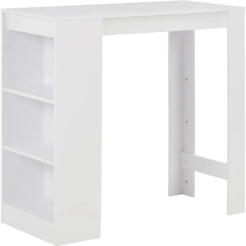 Tavolo da Bar con Ripiano Bianco 110x50x103 cm - Vidaxl