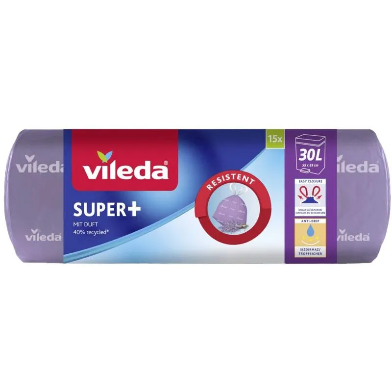 Super+ 30L Lavendel 171945 Sacchetto per rifiuti 30 l Profumo di lavanda 15 pz. - 