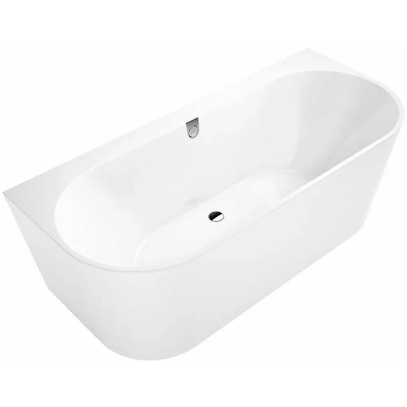 Oberon 2.0 - Vasca da bagno 180x80x46 cm, Quaryl, bianco UBQ180OBR9CD00V-01 - Villeroy&boch