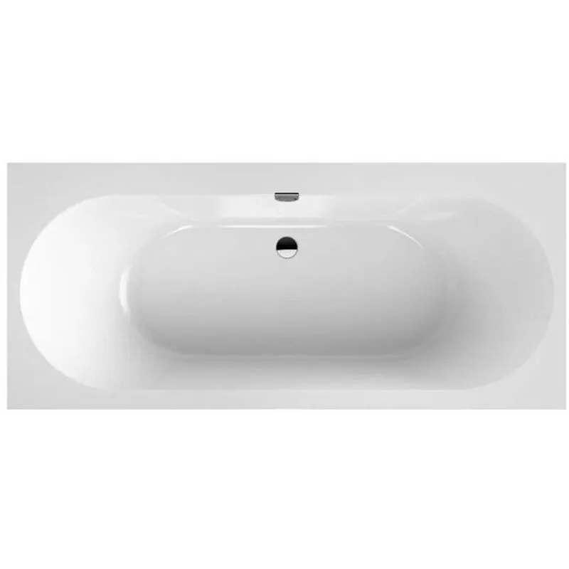 Oberon 2.0 - Vasca da bagno 170x75x47 cm, Quaryl, bianco UBQ170OBR2DV-01 - Villeroy&boch