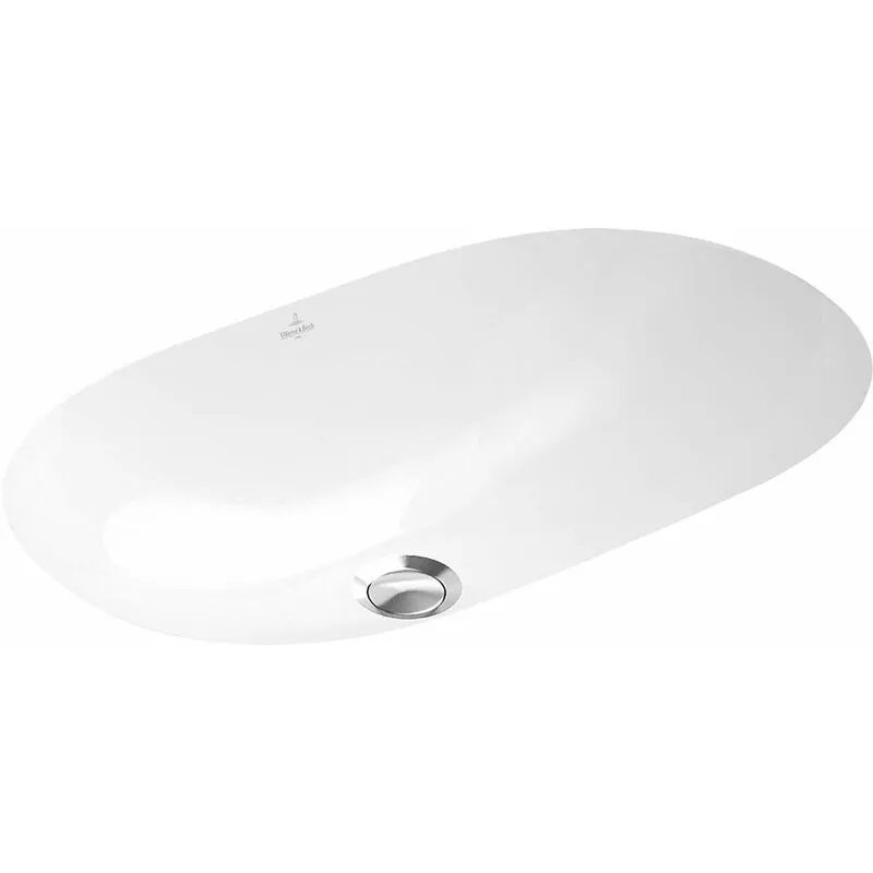  O.novo - Lavabo ad incasso, 53x32 cm, con troppopieno, Ceramicplus, bianco 416250R1