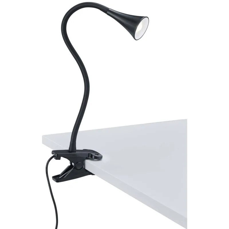 Viper Lampada Da Studio Led Flessibile Con Pinza Nera h. 35Cm