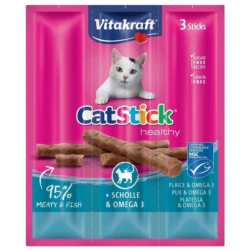  - Cat Stick con Platessa e Omega3 da 3 pz