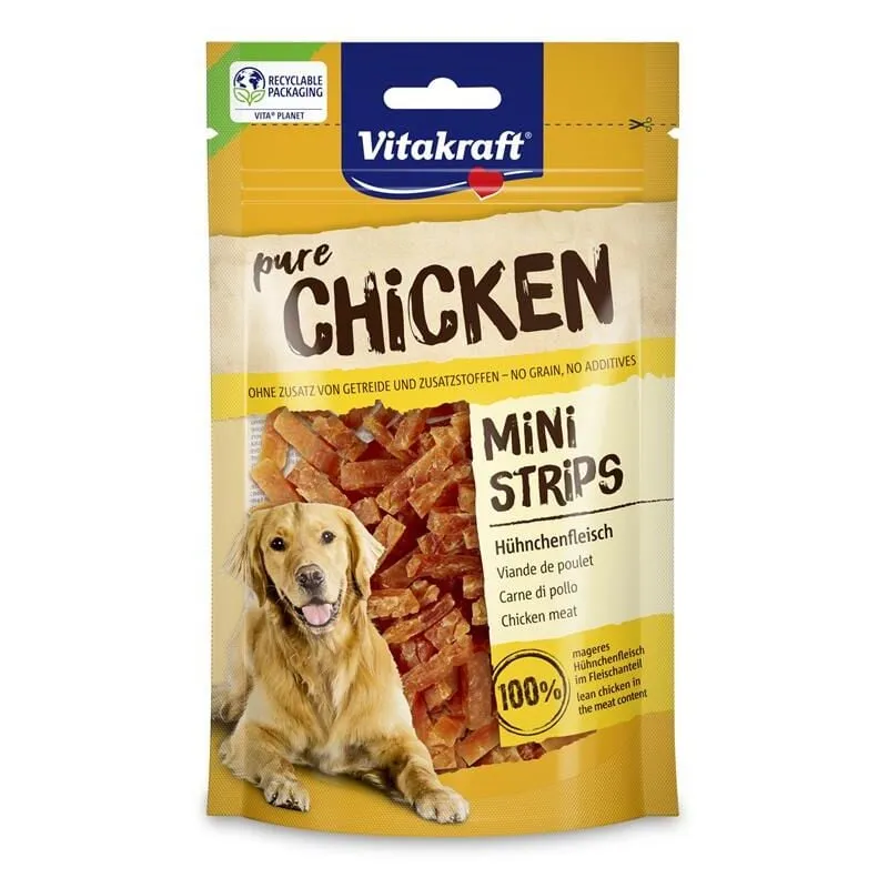 Pure chicken mini strips striscioline di pollo chicken mini strips 80 g okx - 