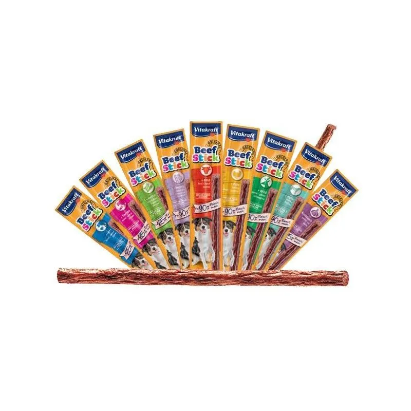  - Beef Stick Snack per Cane da 12g Salmone