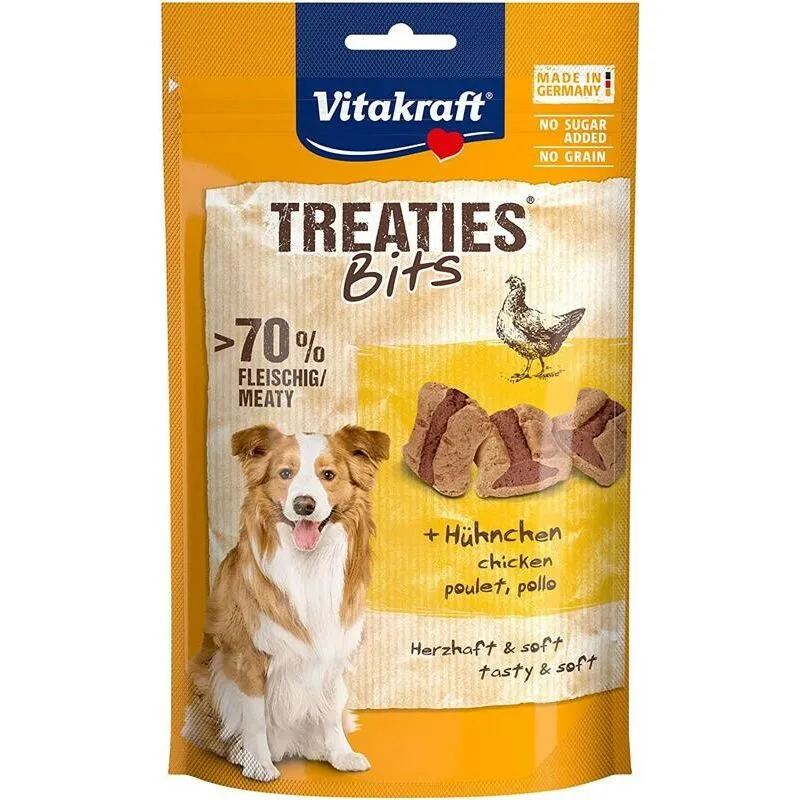  - treaties bits pollo bacon snack per cani 120 gr