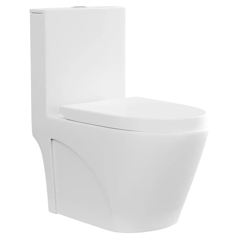 Wc da appoggio Drenaggio verticale Ceramica Bianco opaco - nagilam