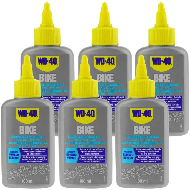 Olio lubrificante per catene di biciclette in ambienti umidi da 100 ml 6 unità di - Wd-40