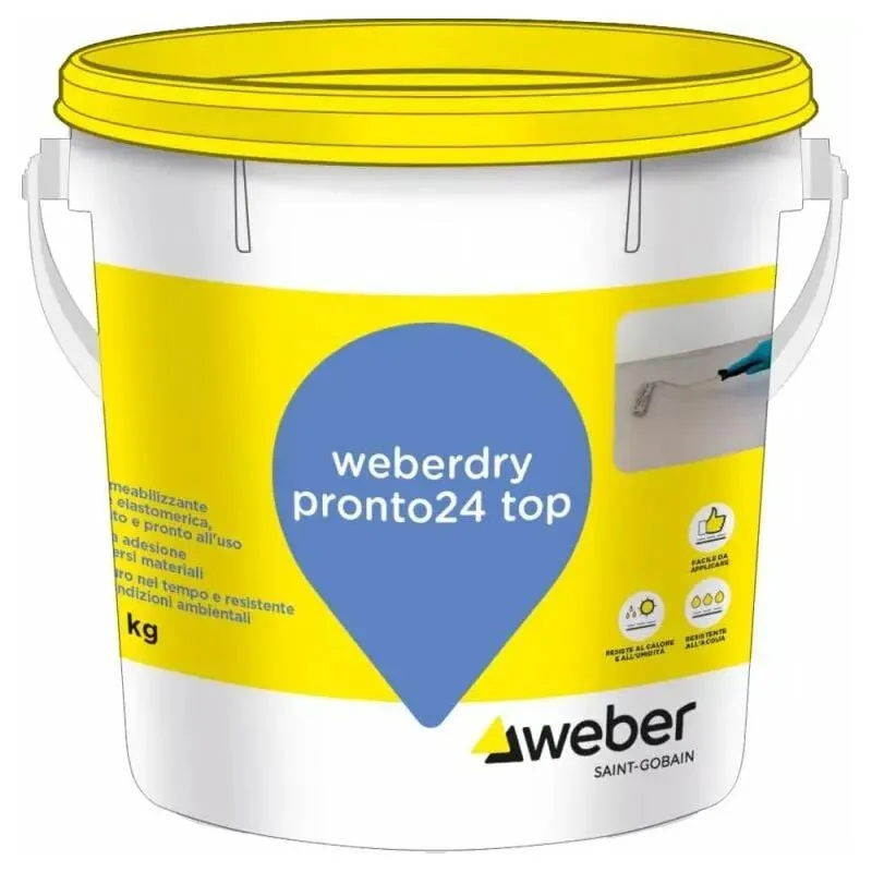 Weber Saint Gobain - Weberdry pronto 24 top kg.5 grigio