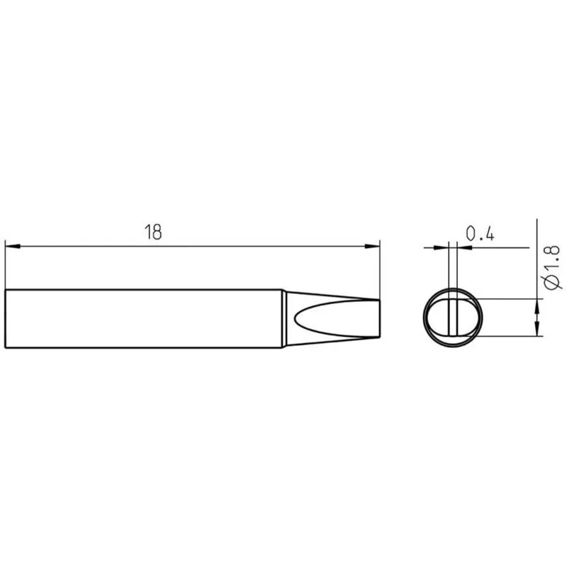 Rtm 018 s Punta di saldatura Punta saldante Lunghezza punte 18 mm Contenuto 1 pz. - 