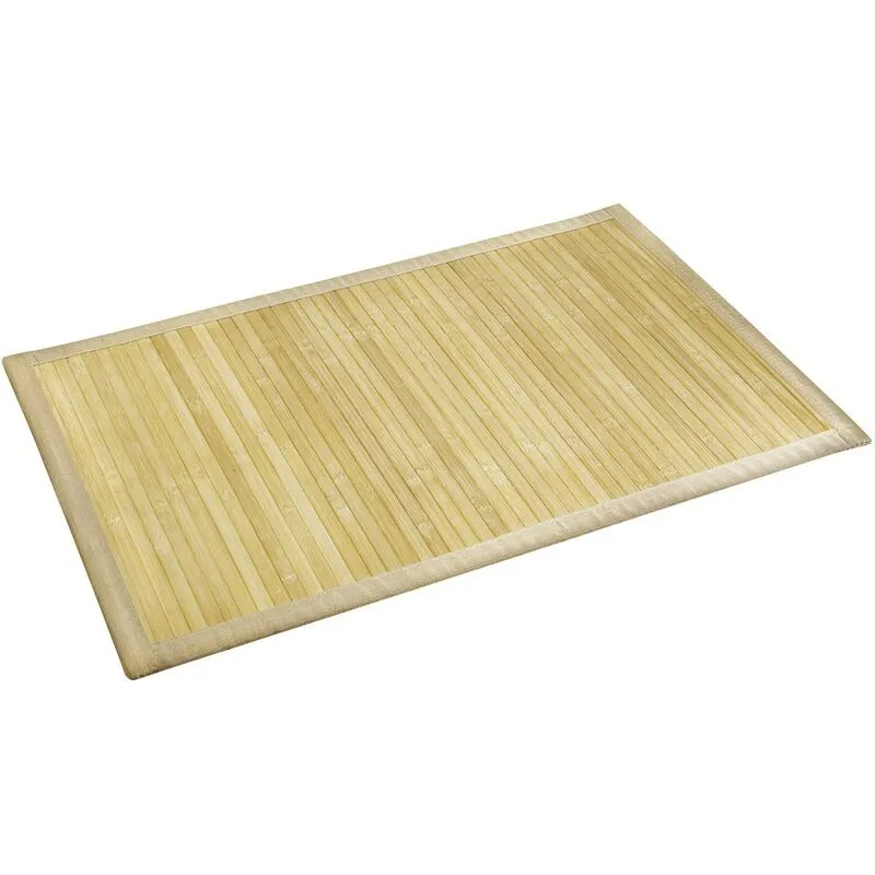 17996100 Tappetino bagno Bamboo Naturale - lato inferiore antiscivolo, Bambù, Marrone - 