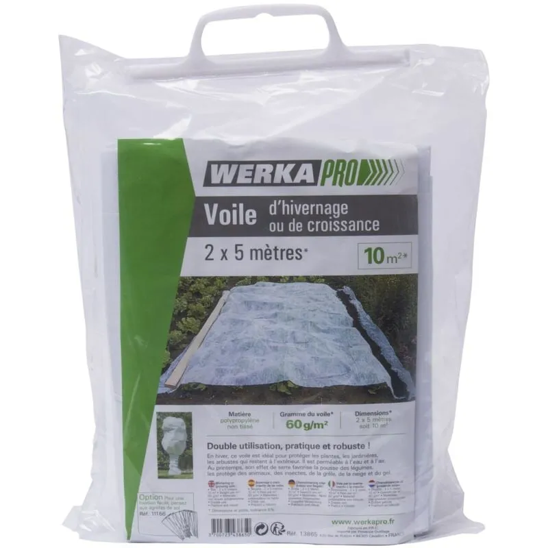 Werka Pro - 60g-m2 copertura invernale bianca2 x 5 m