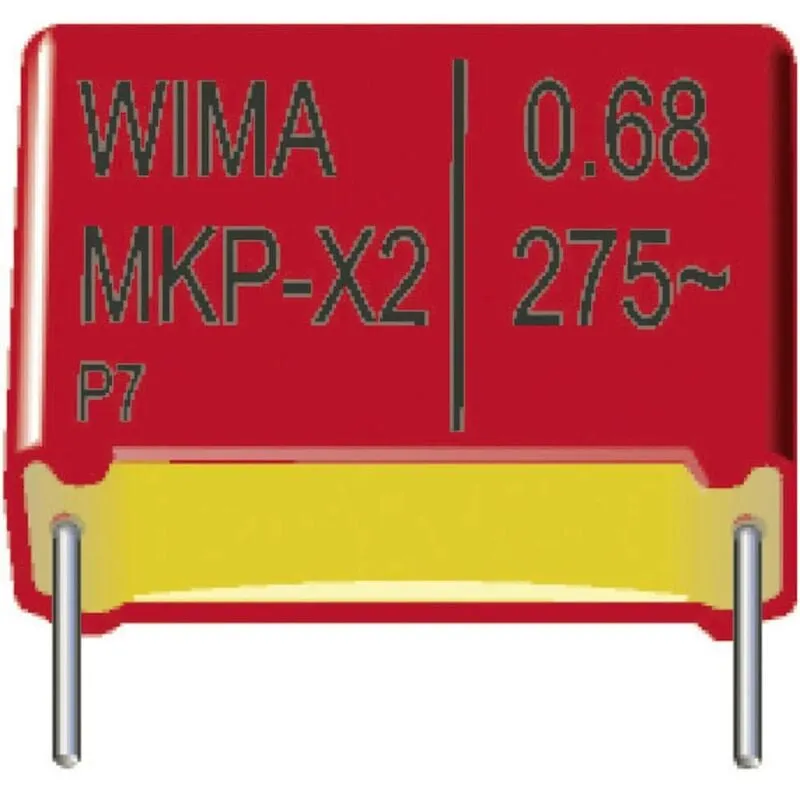 Mkp 10 3,3uF 20% 400V RM37,5 1 pz. Condensatore mkp radiale 3.3 µF 400 v/dc 20 % 37.5 mm (l x l x a) 41.5 x 20 x 3 - Wima