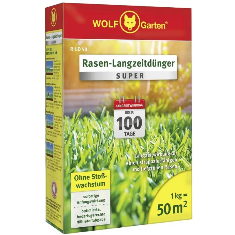 3831015 r-ld 50 concime a lungo termine per prato - 50 mq 1 pz. - Wolf-garten