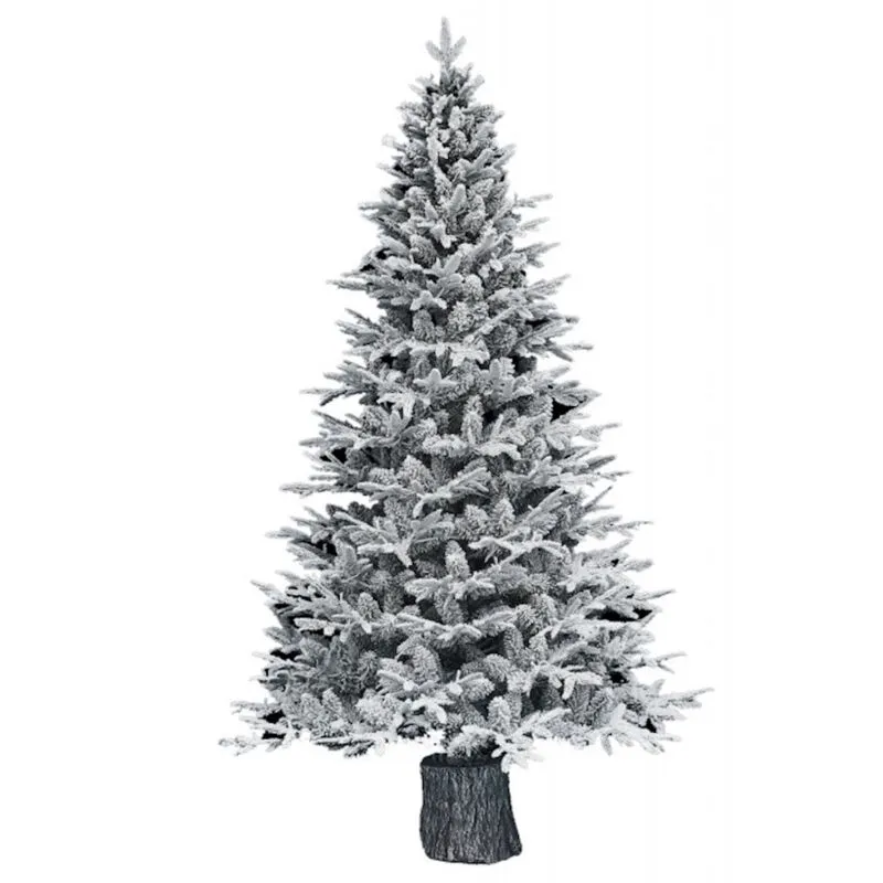  - xone Albero di Natale innevato con tronco Kentucky apertura ad ombrello 180 cm - 1425 rami