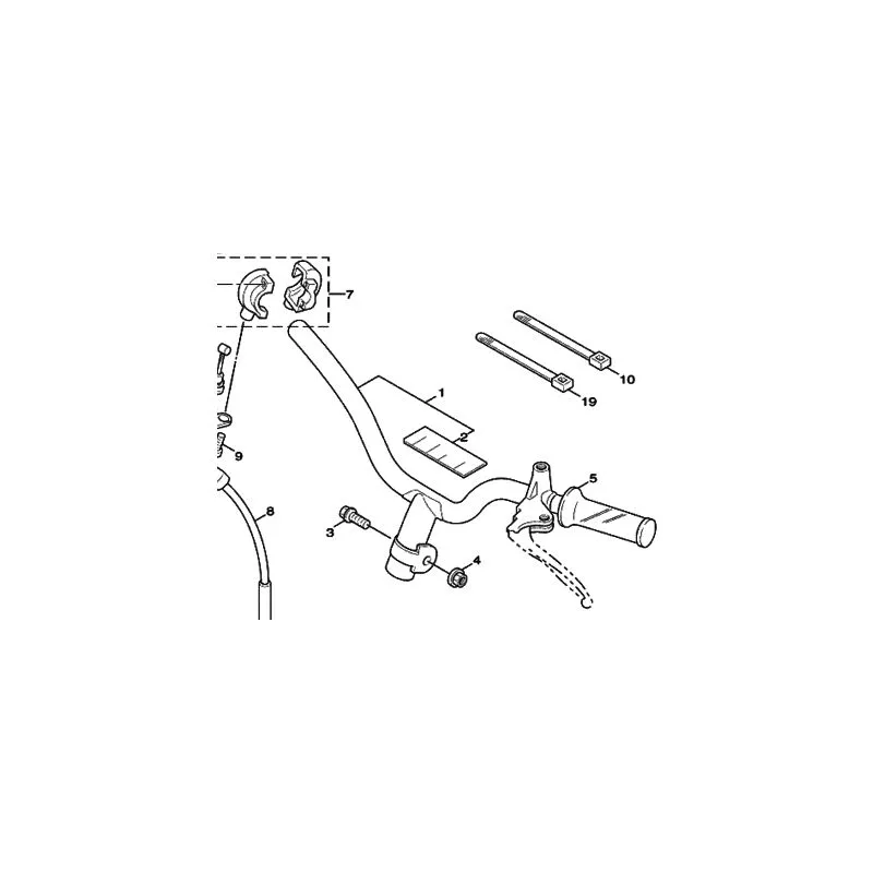  5ML-X2611-20 Manubrio Cygnus NXC125 '05/06