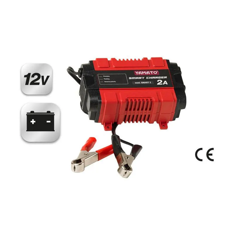 YAMATO - 098487 - Caricabatteria inverter 12 V 2A SMART 2