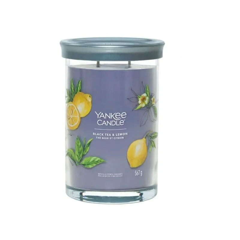 Signature Candela in Tumbler Grande Black Tea & Lemon 100 Ore - 