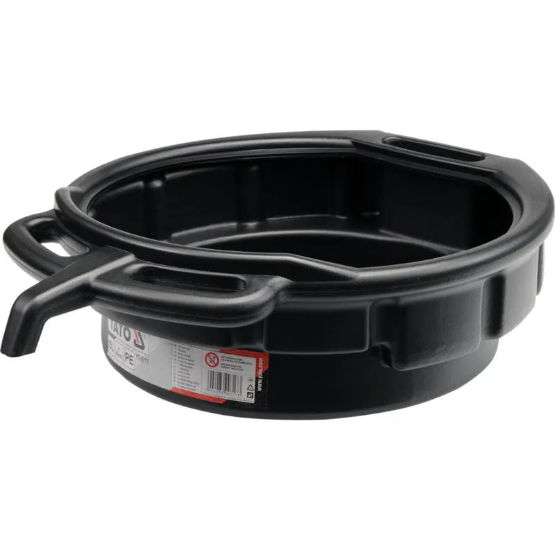 Yato - YT-0717 Lattina di olio in plastica nera 15 l