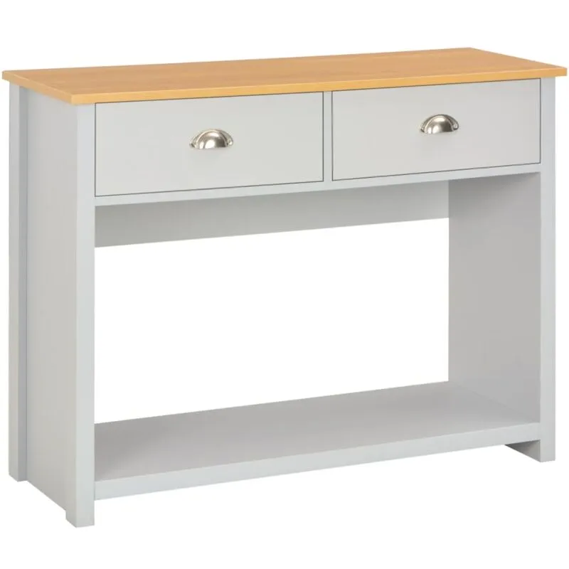 Furniture Limited - Tavolo Consolle Grigio 97x35x76 cm