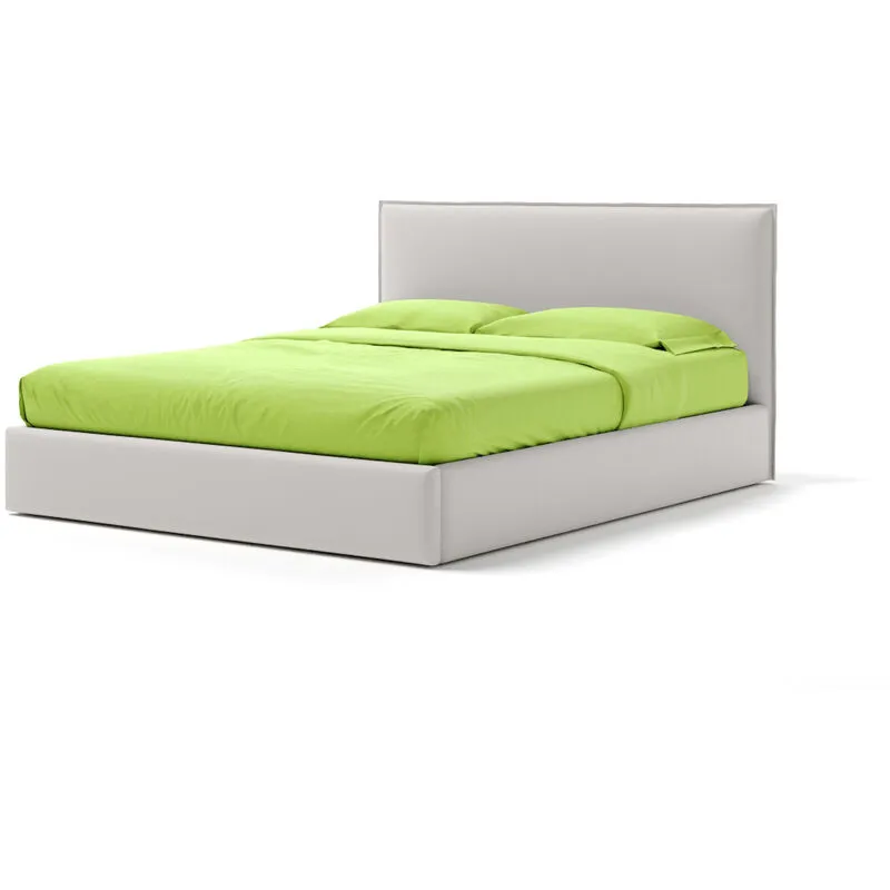 Letto Contenitore Made In Italy Cangù zoom matrimoniale similpelle bianco