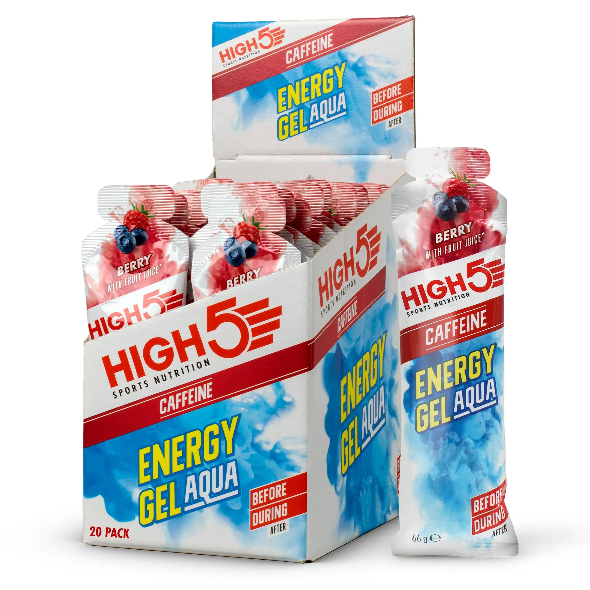  Energy Gel Aqua Caffeine (20 x 66g)