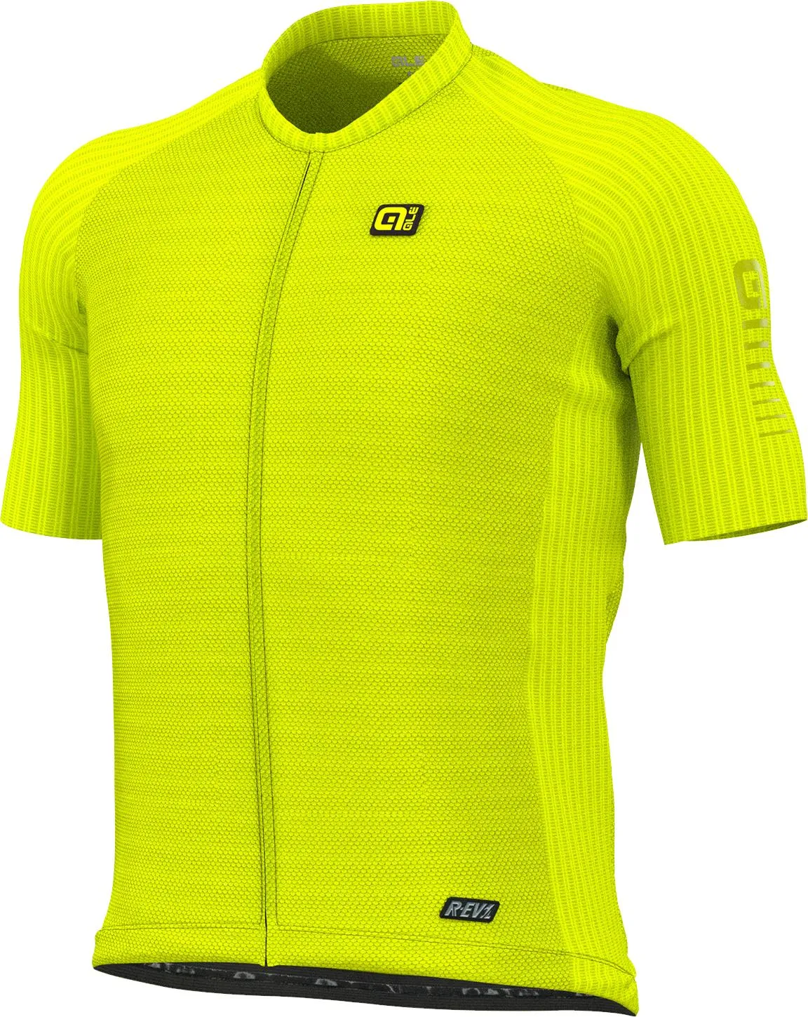 Alé R-EV1 Silver Cooling Jersey, Fluorescent Yellow