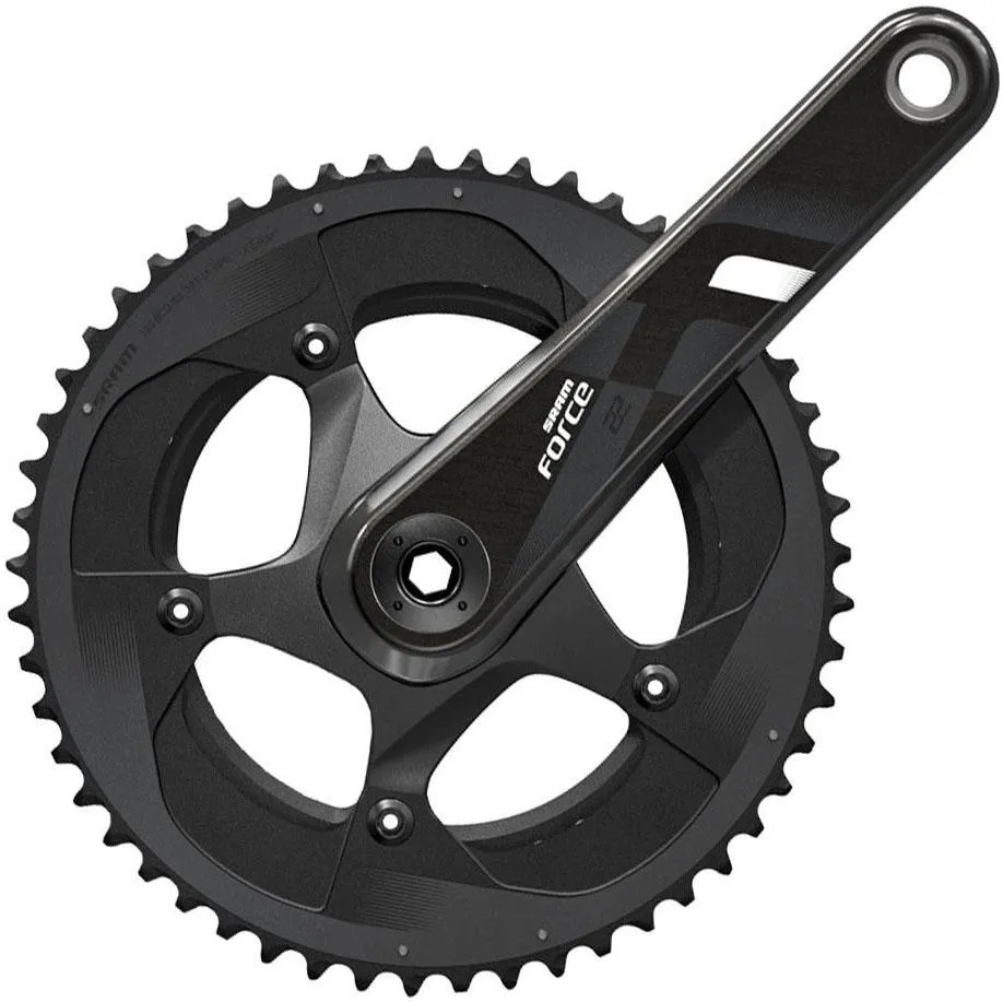  Force 22 2x11 Speed Double Road Chainset (GXP), Black/Grey