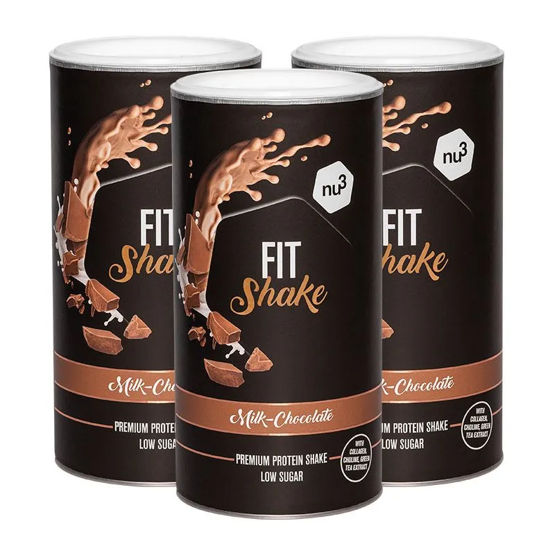 Set da 3  Fit Shake Milk Chocolate