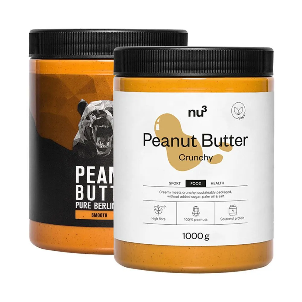  Peanut Butter Crunchy + Peanut Butter Smooth