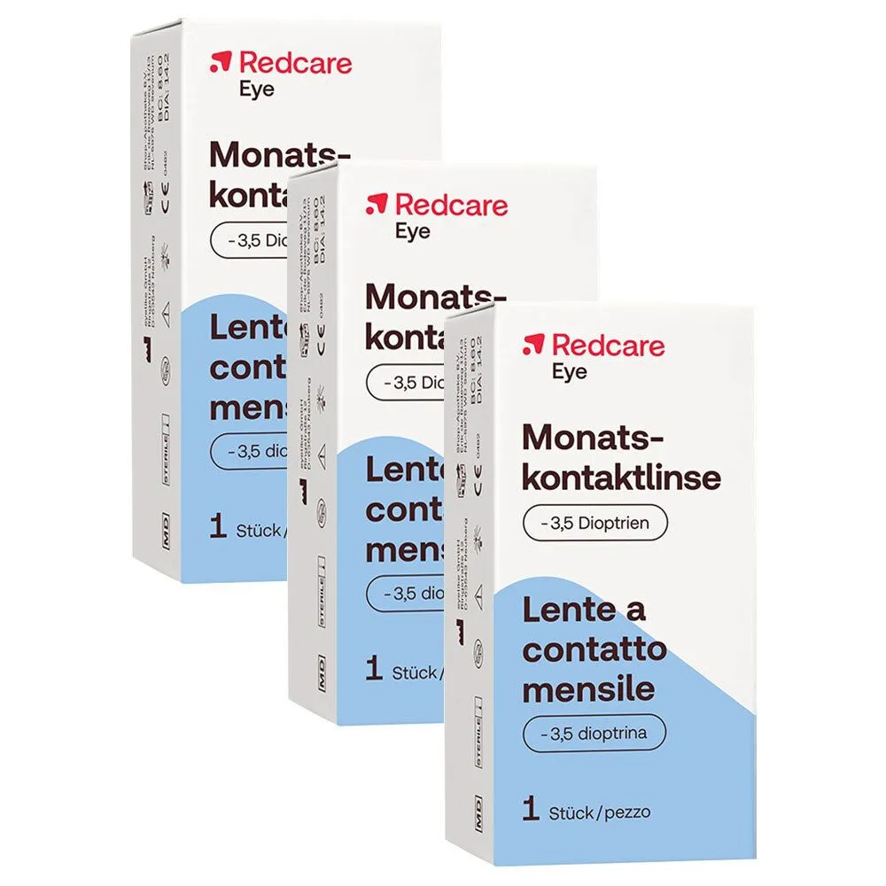 Redcare Lente a contatto mensile -3,5 Diottrie Set da 3