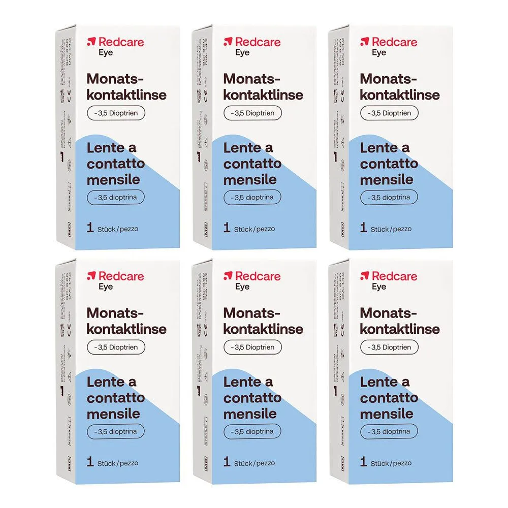 Redcare Lente a contatto mensile -3,5 Diottrie Set da 6