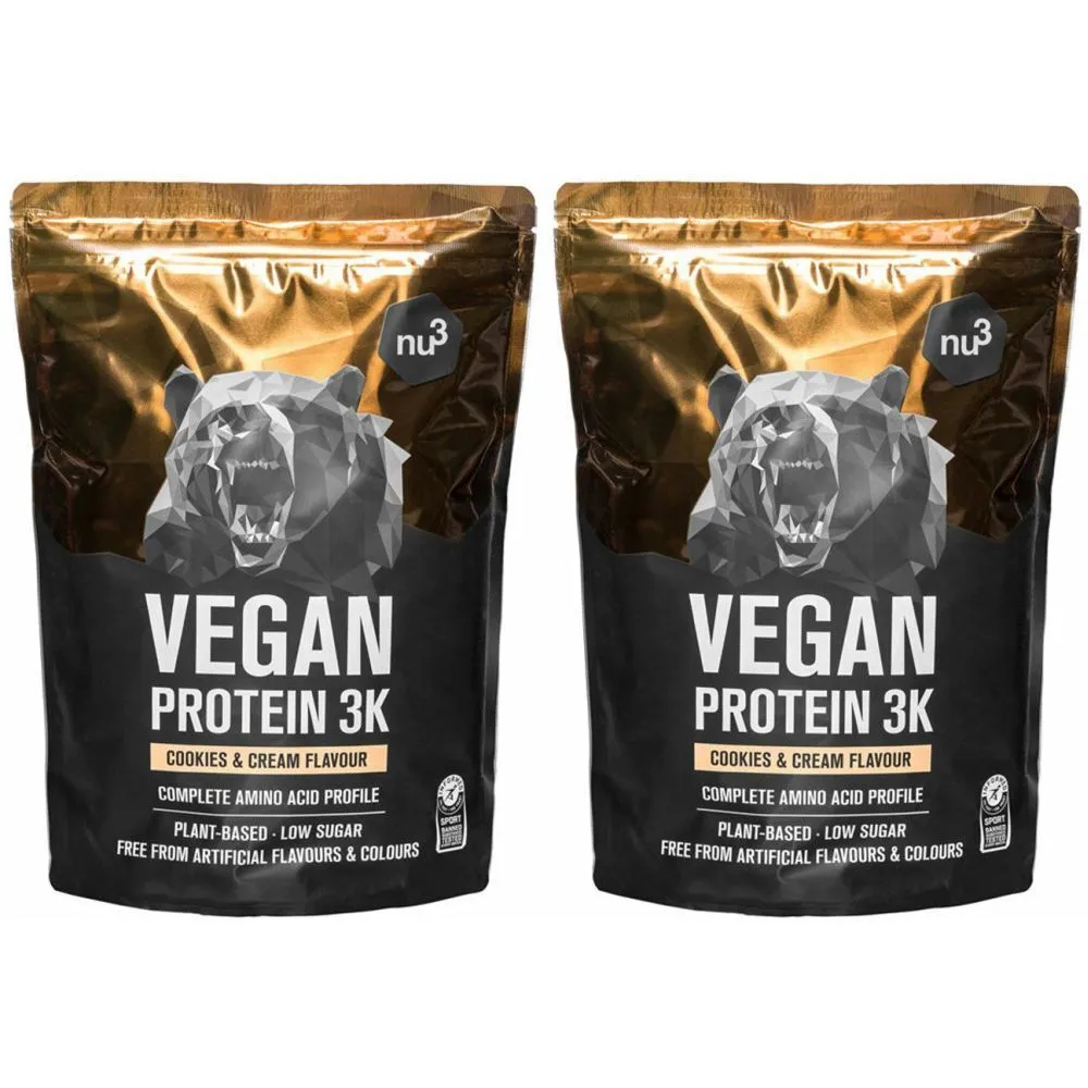  Vegan Protein 3K Shake, Cookies-Cream set da 2