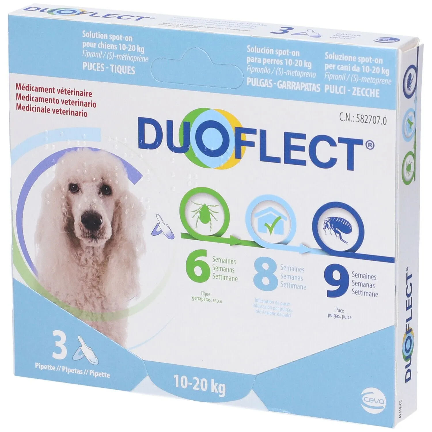 Duoflect Soluzione Spot-on Per Cani Da 10-20 Kg