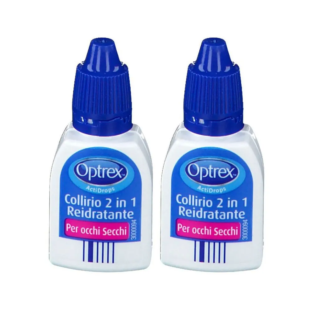 Optrex® ActiDrops® Collirio 2 in 1 per Occhi Secchi Set da 2