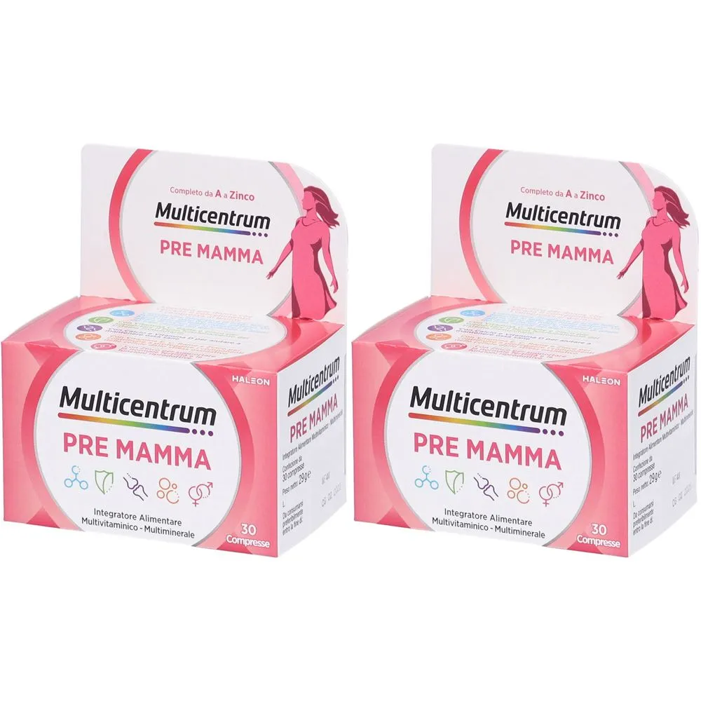 Multicentrum Pre Mamma Integratore Pre-concepimento Set da 2