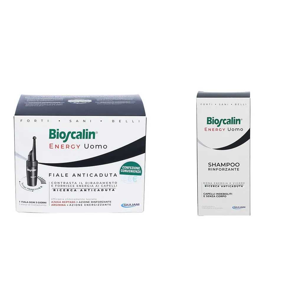 Bioscalin® Energy Shampoo Rinforzante + Fiale Anticaduta Uomo