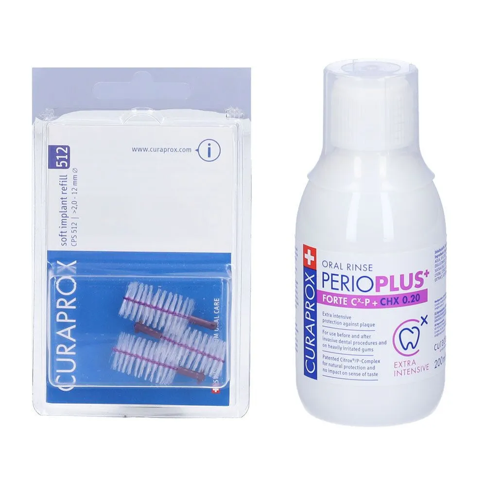 Curaprox CPS 512 Refill + Perioplus+ Forte Cx-p + Chx 0.20 Collutorio