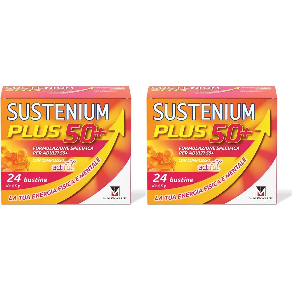 SUSTENIUM PLUS 50+ Formulazione Specifica per Adulti con Complesso Actiful Set da 2