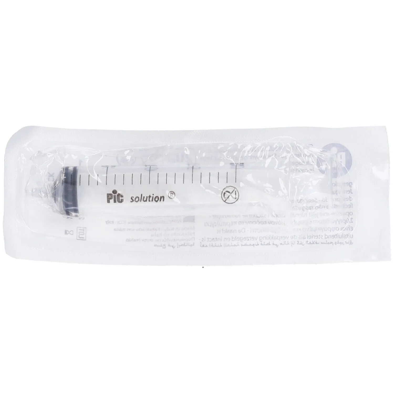 PIC Siringa Sterile Monouso Luer Lock 20ml Senza Ago