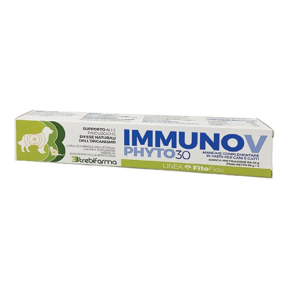 IMMUNOV Phyto30 Mangime Complementare in Pasta per Cani e Gatti