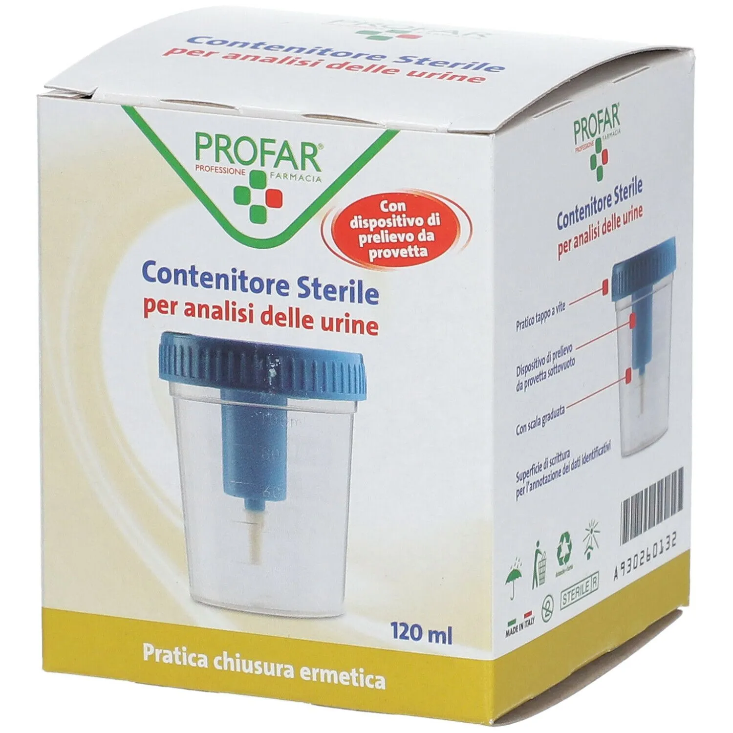 ® Contenitore Sterile per analisi delle urine