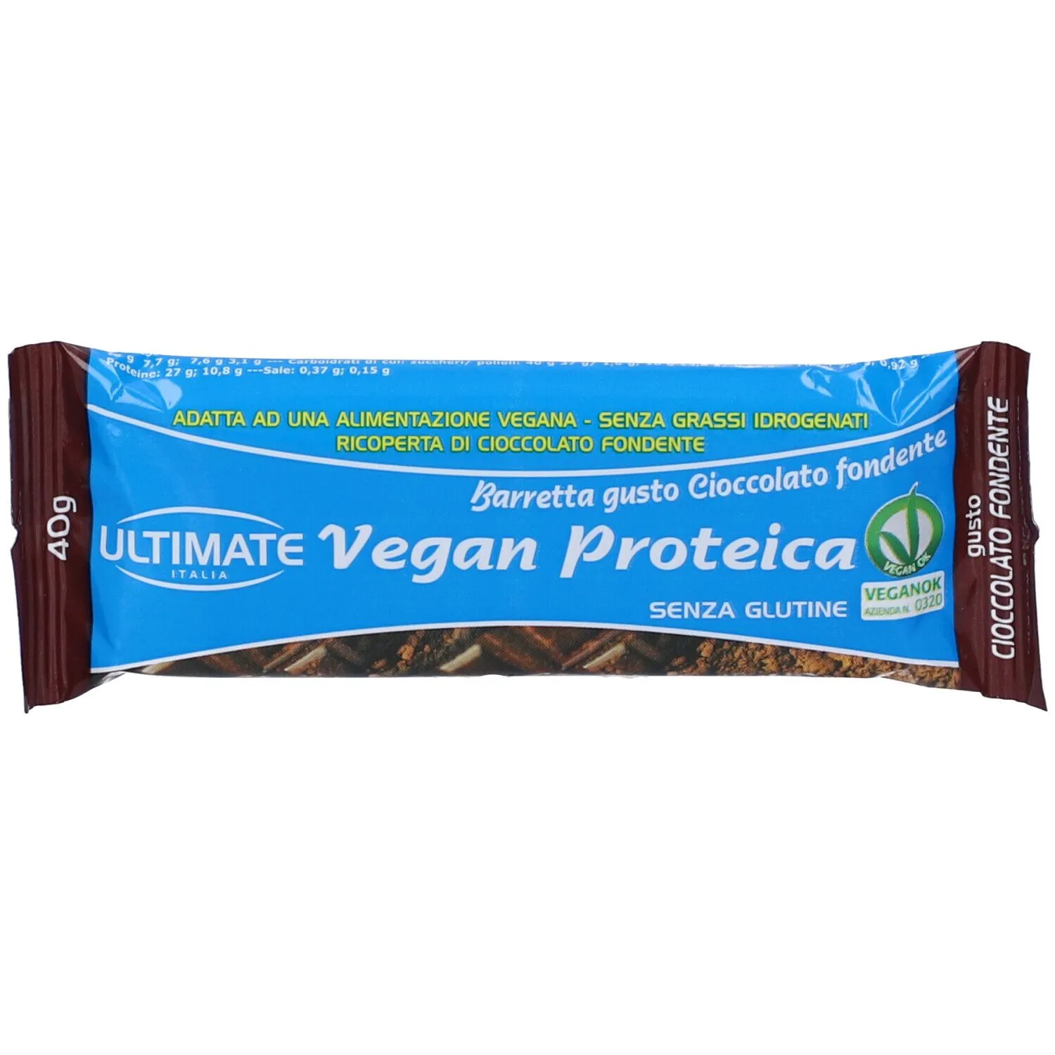 Ultimate Barretta Vegan Proteica Gusto Cioccolato