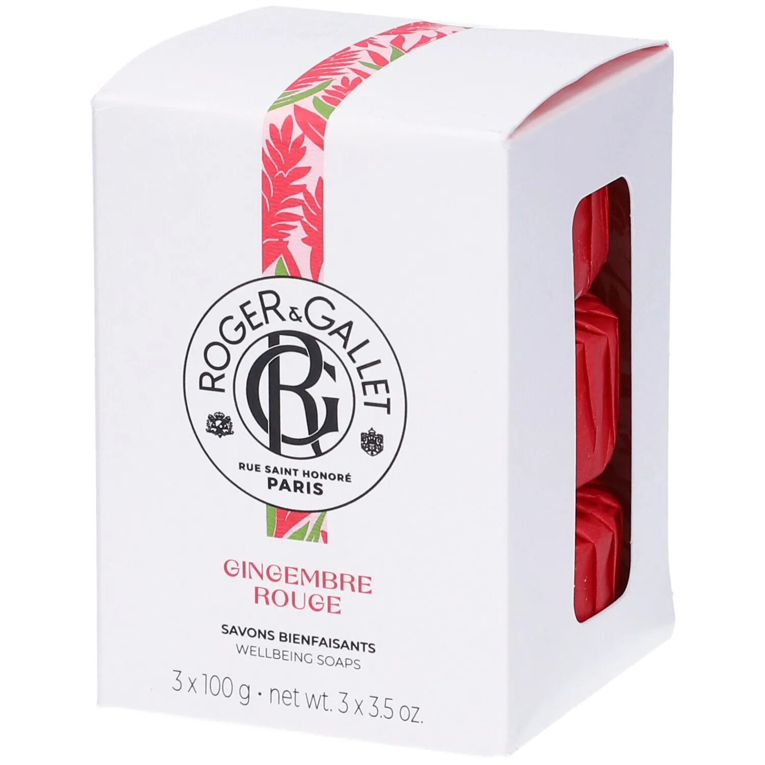 Roger&Gallet Gingembre Rouge Box Saponette 3