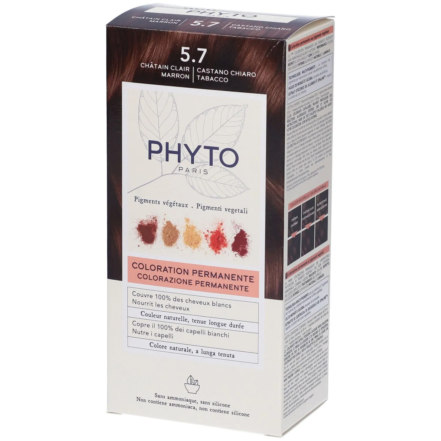 PHYTO Color Kit 5,7 Castano Chiaro Tabacco