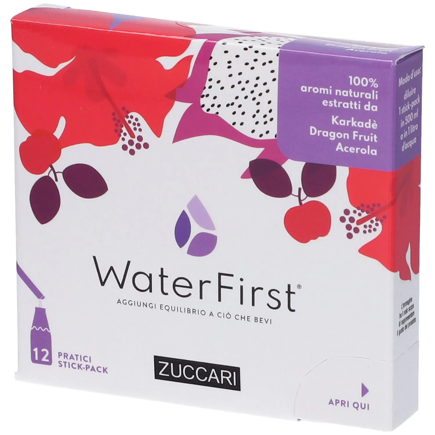 WaterFirst Karkadè, Dragon Fruit, Acerola