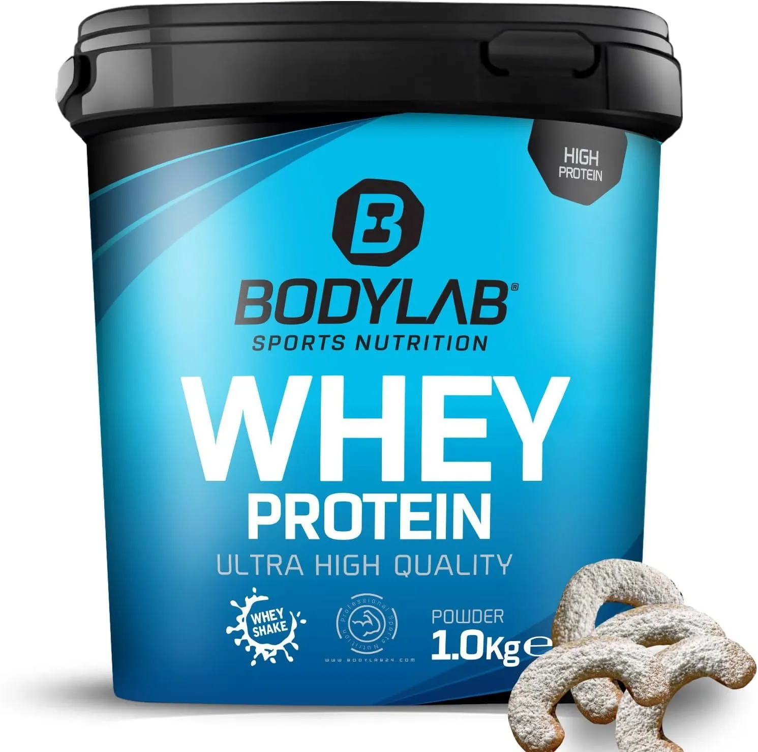 Bodylab24 Proteine Whey in Polvere, Mezzelune alle Noci