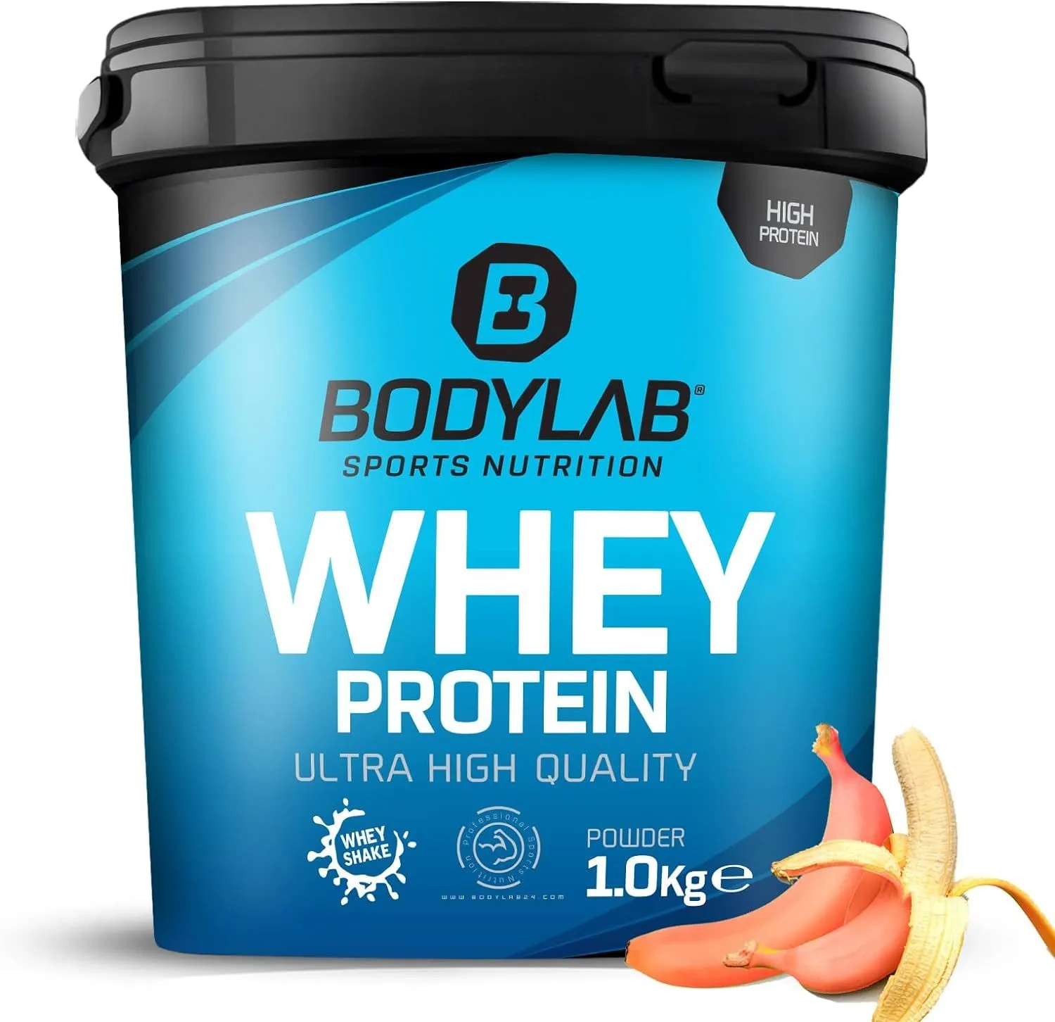 Bodylab24 Proteine Whey in Polvere, Banana Rossa