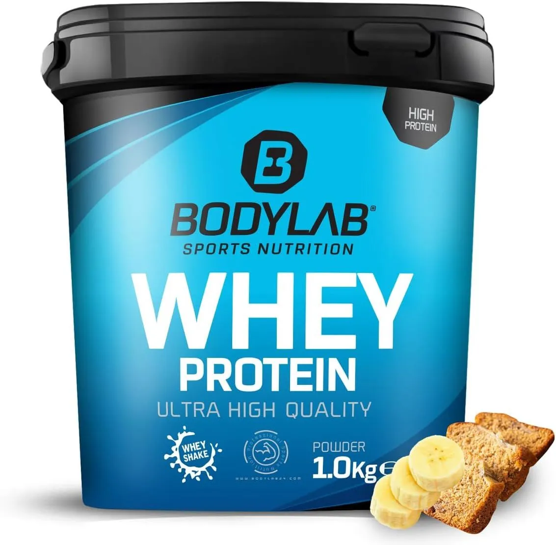 Bodylab24 Proteine Whey in Polvere, Pane alla Banana