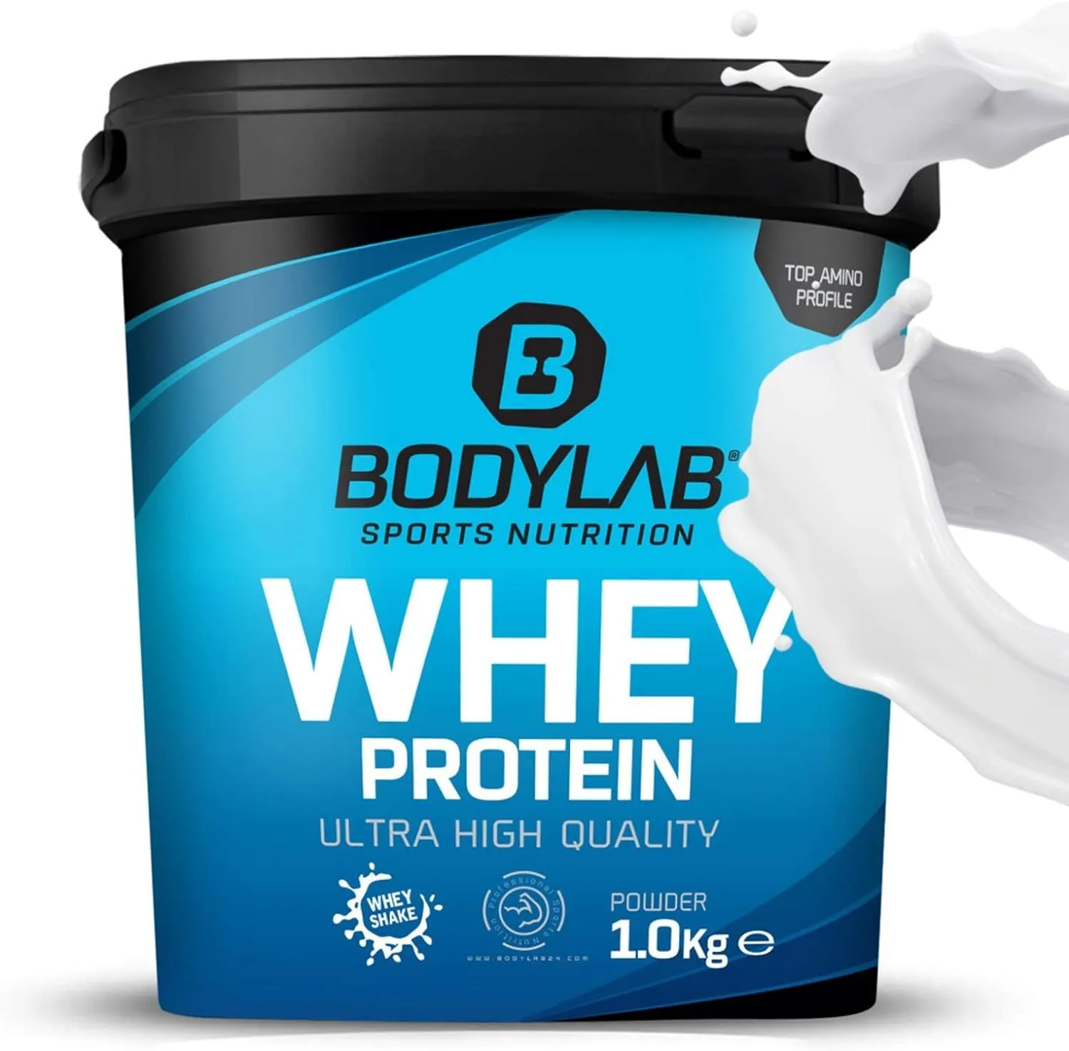 Bodylab24 Proteine del siero del latte in polvere, neutre